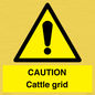 WA6301: CAUTION Cattle grid
