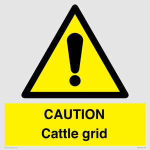 WA6301: CAUTION Cattle grid