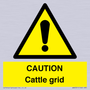 WA6301: CAUTION Cattle grid
