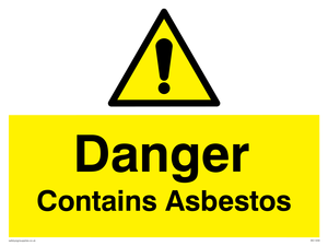 WC1459: danger contains asbestos