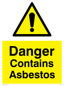 WC1459: danger contains asbestos