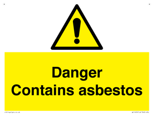 WC1459: Danger contains asbestos