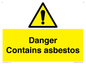 WC1459: Danger contains asbestos