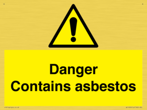 WC1459: Danger contains asbestos