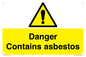 WC1459: Danger contains asbestos