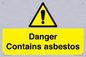 WC1459: Danger contains asbestos