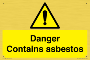 WC1459: Danger contains asbestos