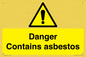 WC1459: Danger contains asbestos