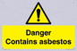 WC1459: Danger contains asbestos