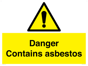 WC1459: Danger contains asbestos