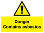 WC1459: Danger contains asbestos