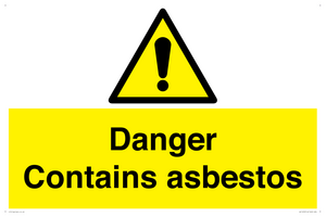 WC1459: Danger contains asbestos