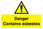 WC1459: Danger contains asbestos