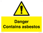 WC1459: Danger contains asbestos