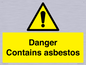 WC1459: Danger contains asbestos