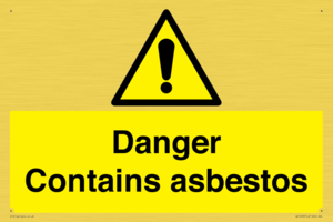 WC1459: Danger contains asbestos