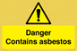 WC1459: Danger contains asbestos