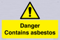 WC1459: Danger contains asbestos