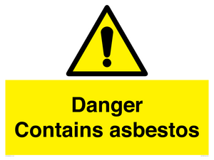 WC1459: Danger contains asbestos