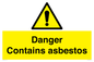 WC1459: Danger contains asbestos