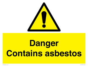 WC1459: Danger contains asbestos