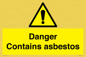 WC1459: Danger contains asbestos