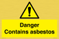 WC1459: Danger contains asbestos