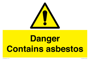 WC1459: Danger contains asbestos