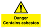 WC1459: Danger contains asbestos