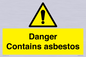 WC1459: Danger contains asbestos