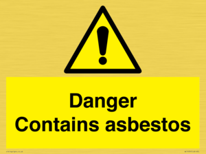 WC1459: Danger contains asbestos