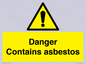 WC1459: Danger contains asbestos