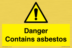 WC1459: Danger contains asbestos