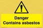 WC1459: Danger contains asbestos