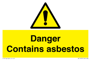 WC1459: Danger contains asbestos