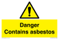 WC1459: Danger contains asbestos