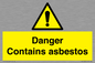 WC1459: Danger contains asbestos