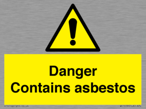 WC1459: Danger contains asbestos