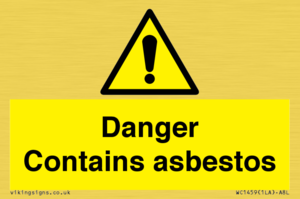 WC1459: Danger contains asbestos
