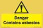 WC1459: Danger contains asbestos