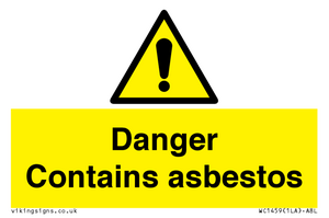 WC1459: Danger contains asbestos