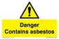 WC1459: Danger contains asbestos