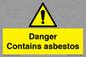 WC1459: Danger contains asbestos