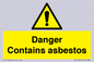 WC1459: Danger contains asbestos