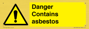 WC1459: Danger contains asbestos