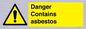 WC1459: Danger contains asbestos