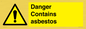 WC1459: Danger contains asbestos