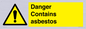 WC1459: Danger contains asbestos