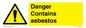WC1459: Danger contains asbestos