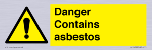 WC1459: Danger contains asbestos